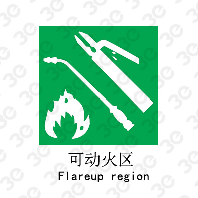 可动火区A0114/Flareup region提示类标识标牌